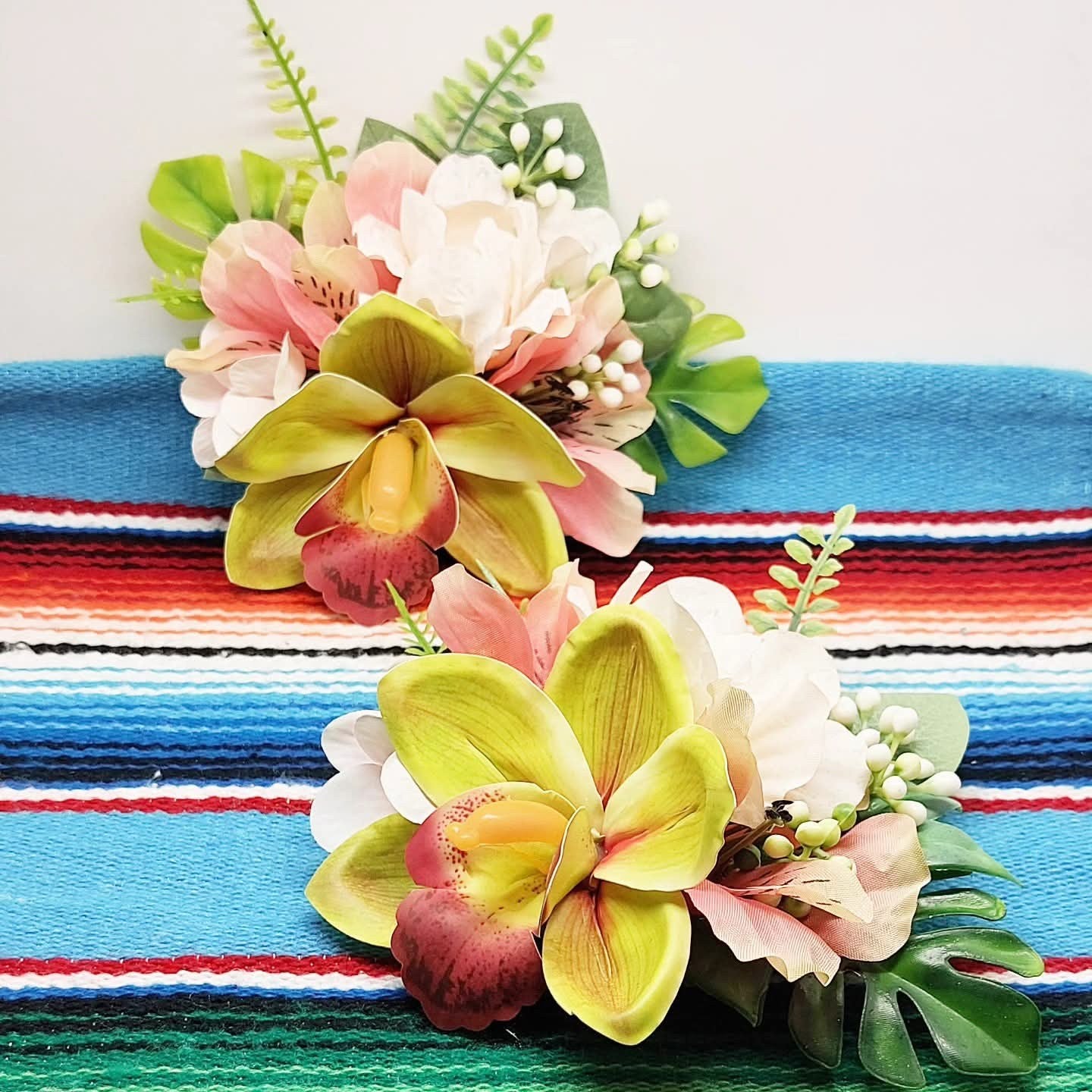 Große Stilgiganten Haarblumenspange "Hot Tropical Vibes"