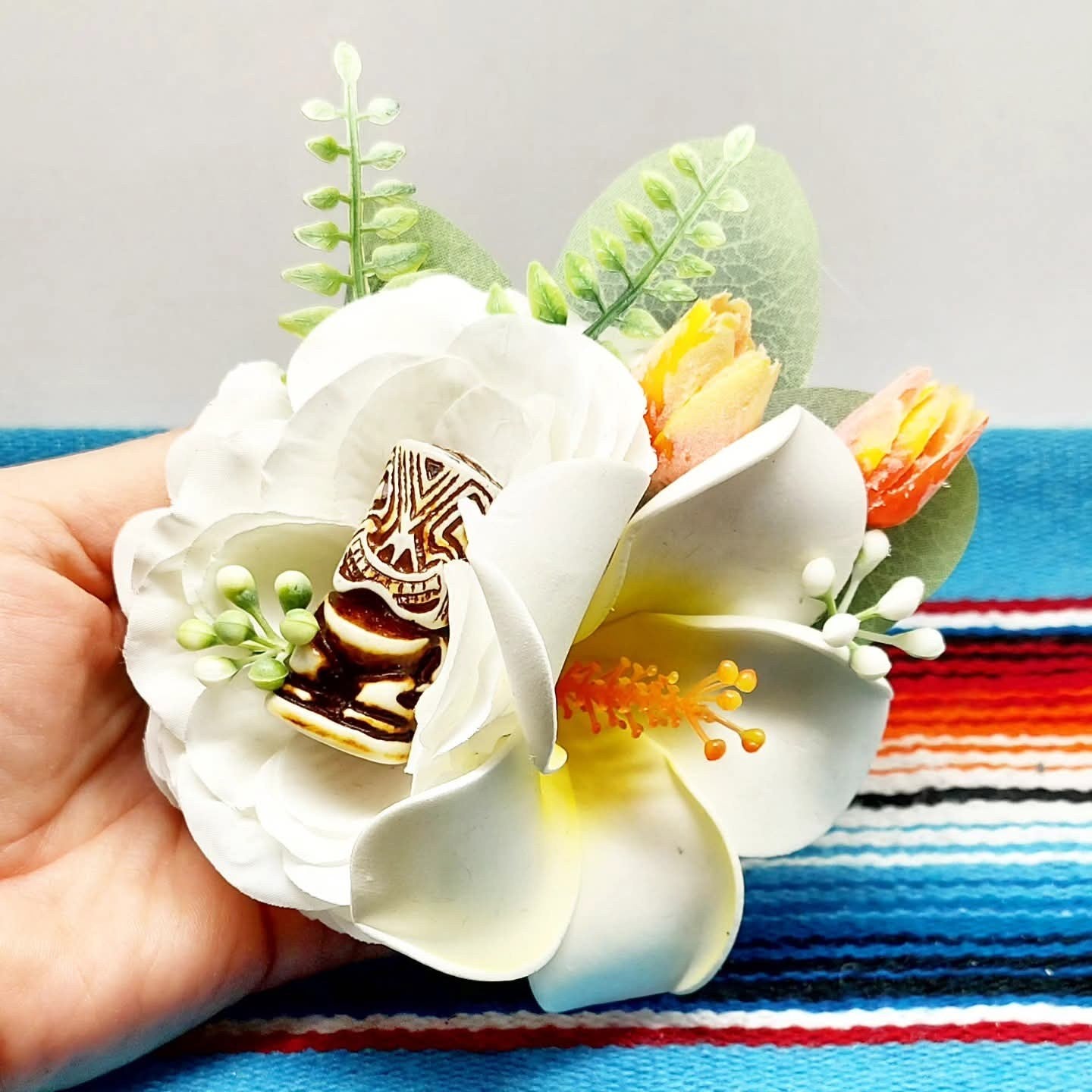 Große Stilgiganten Haarblumenspange "TIKI - Sweetheart"