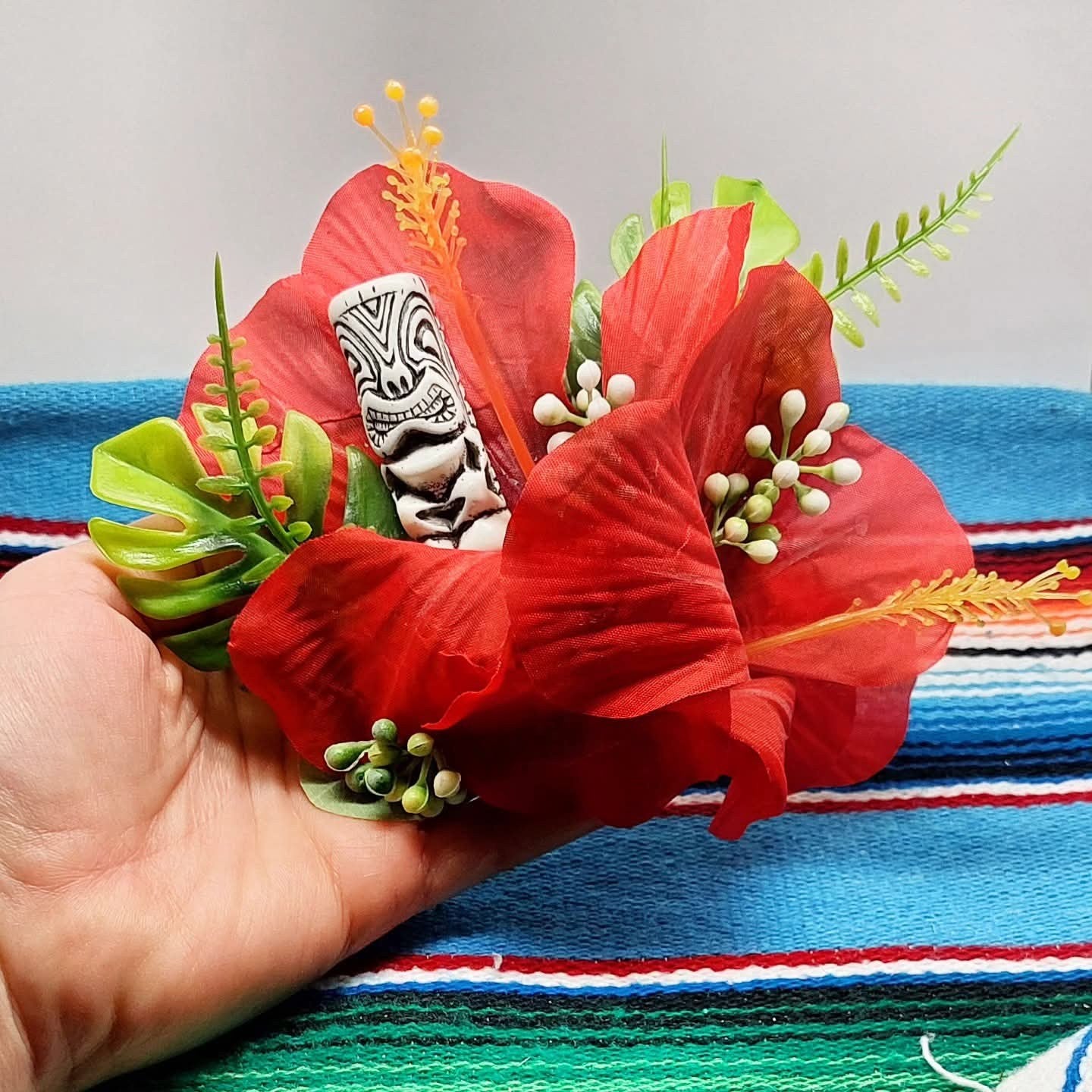 Große Stilgiganten Haarblumenspange "TIKI - Wild Summer"