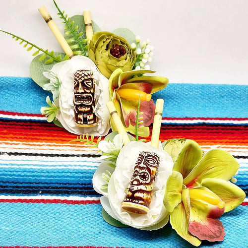 Große Stilgiganten Haarblumenspange "TIKI - Crazy Cool TIKI Vibes"
