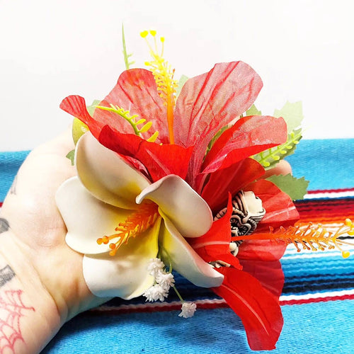 Große Stilgiganten Haarblumenspange "TIKI - Hot Swinging Vibes"