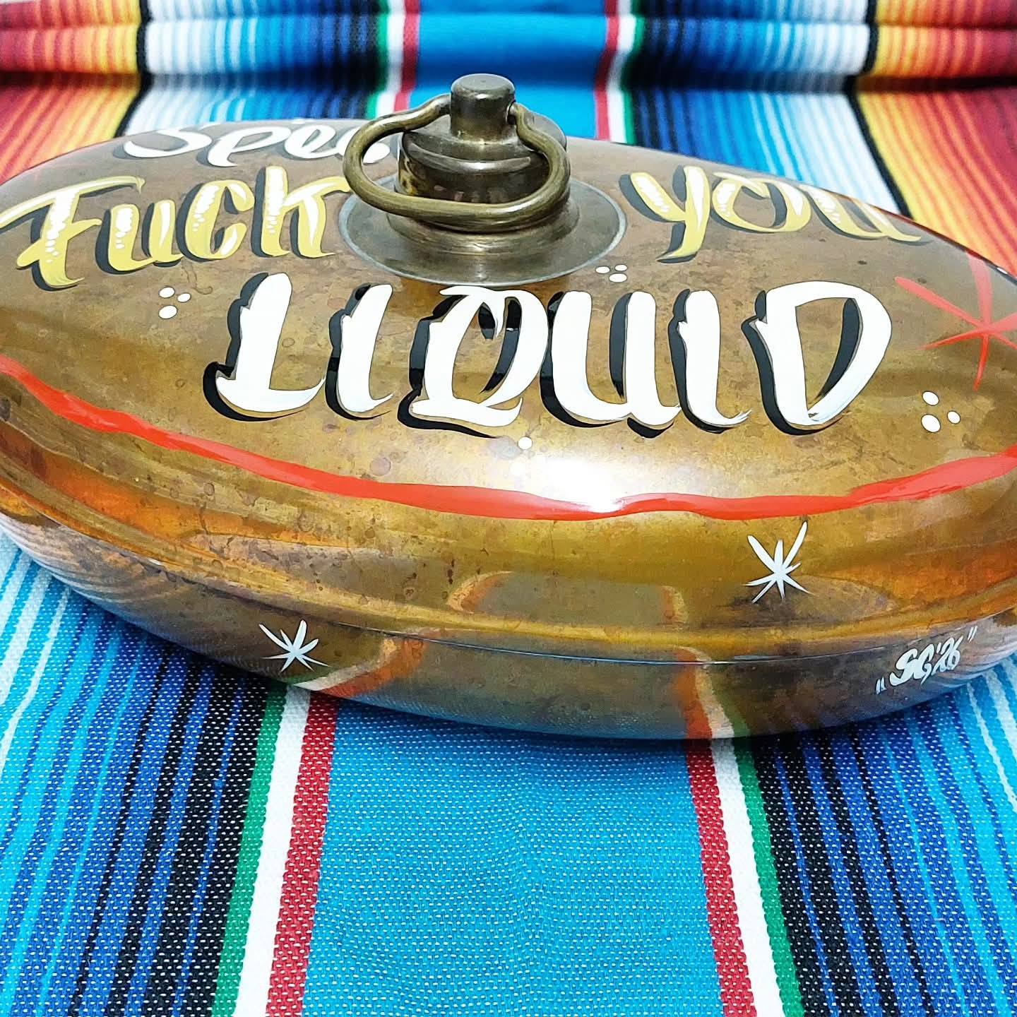 Stilgiganten Kustom Deko "Bettwärmflasche ANTIK - Special F*CK YOU LIQUID"