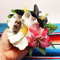 Große Stilgiganten Haarblumenspange "MOAI - Cool Babe"