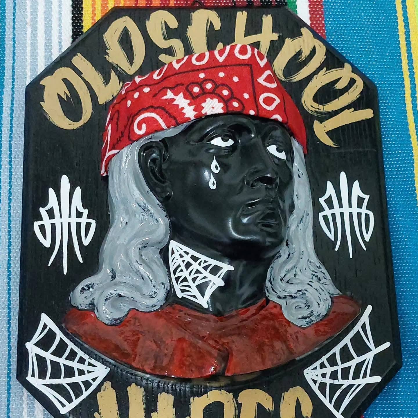 Stilgiganten Kustom Wand Deko "OLDSCHOOL VIBES"