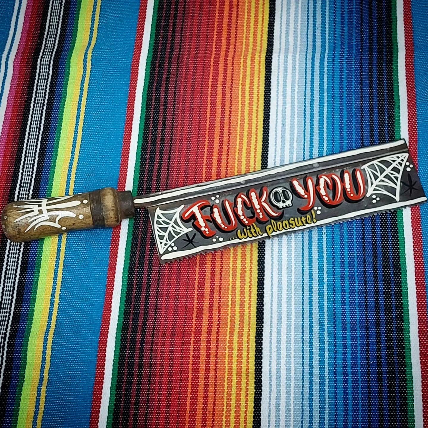 Stilgiganten Kustom Säge "F*CK YOU"