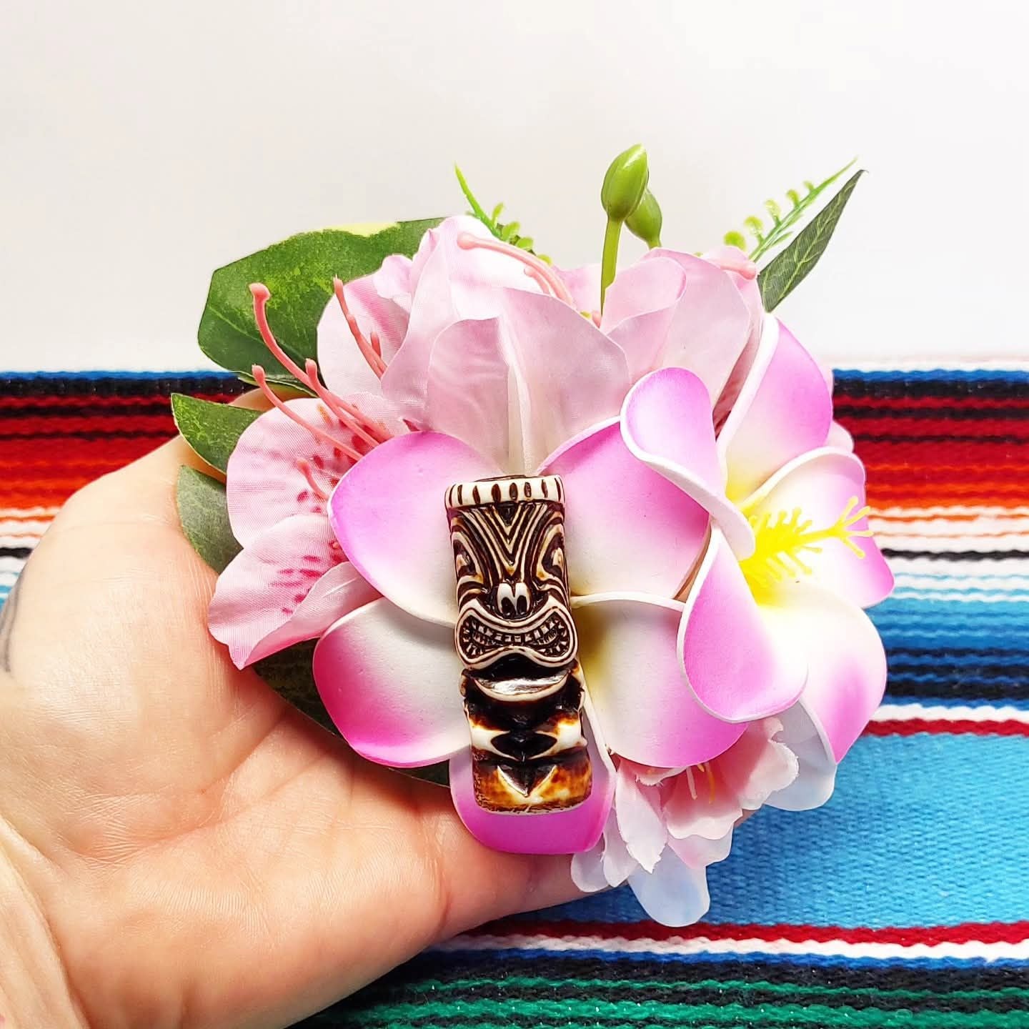 Große Stilgiganten Haarblumenspange "TIKI - Sweet Pink Vibes"