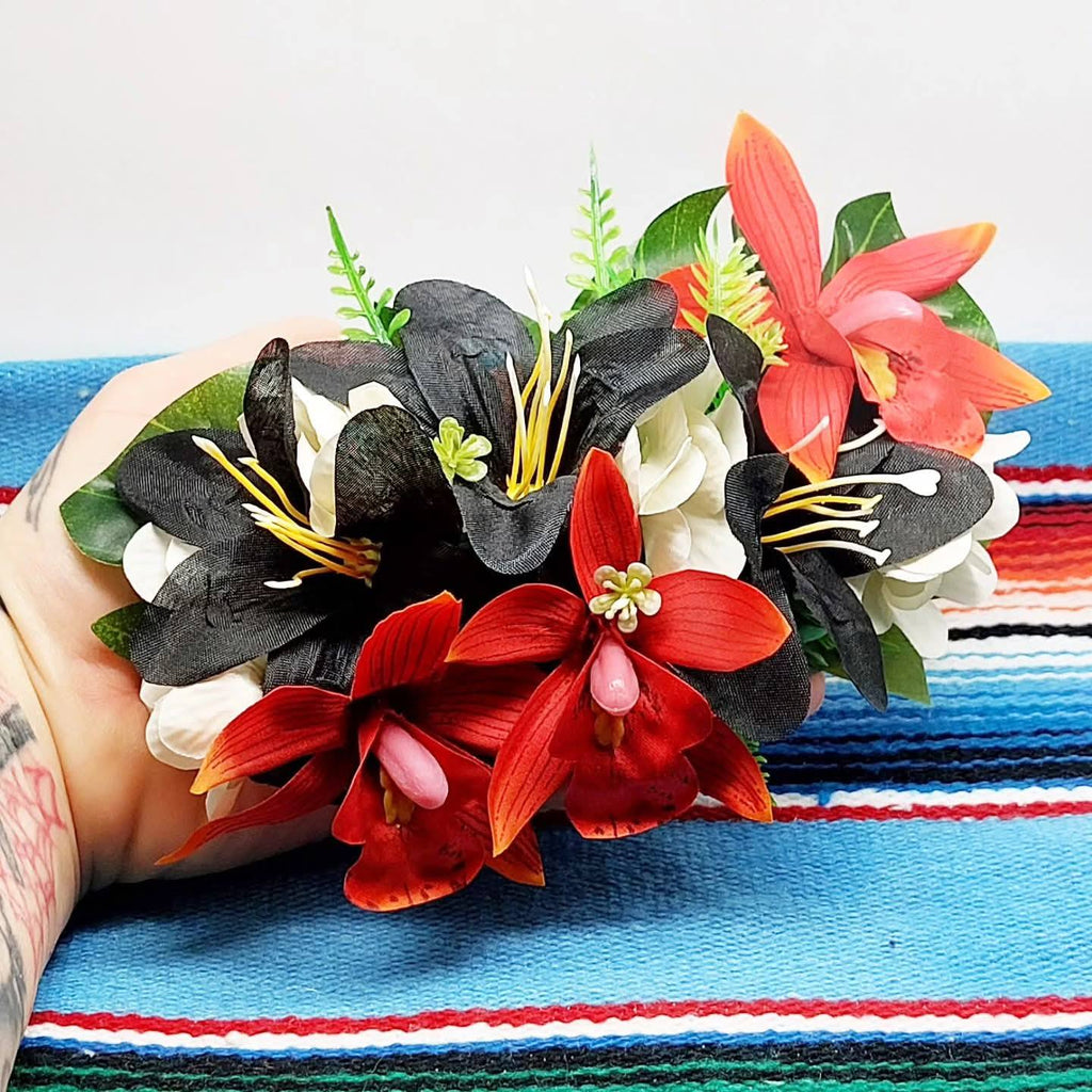 Stilgiganten Gibsonroll Haarblumenspange "Classy Pin Up Vibes"