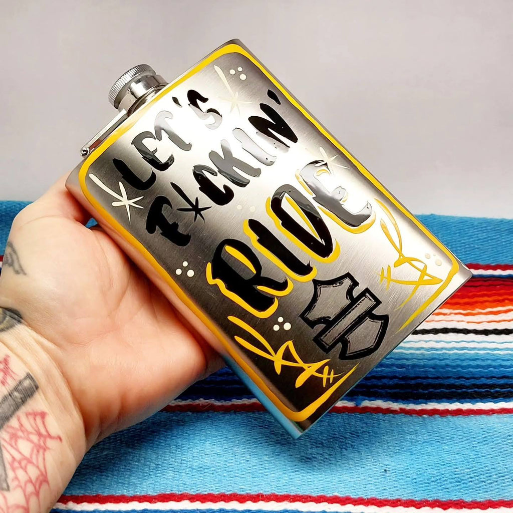 Stilgganten Kustom Flachmann "LET`S F*CKIN`RIDE"