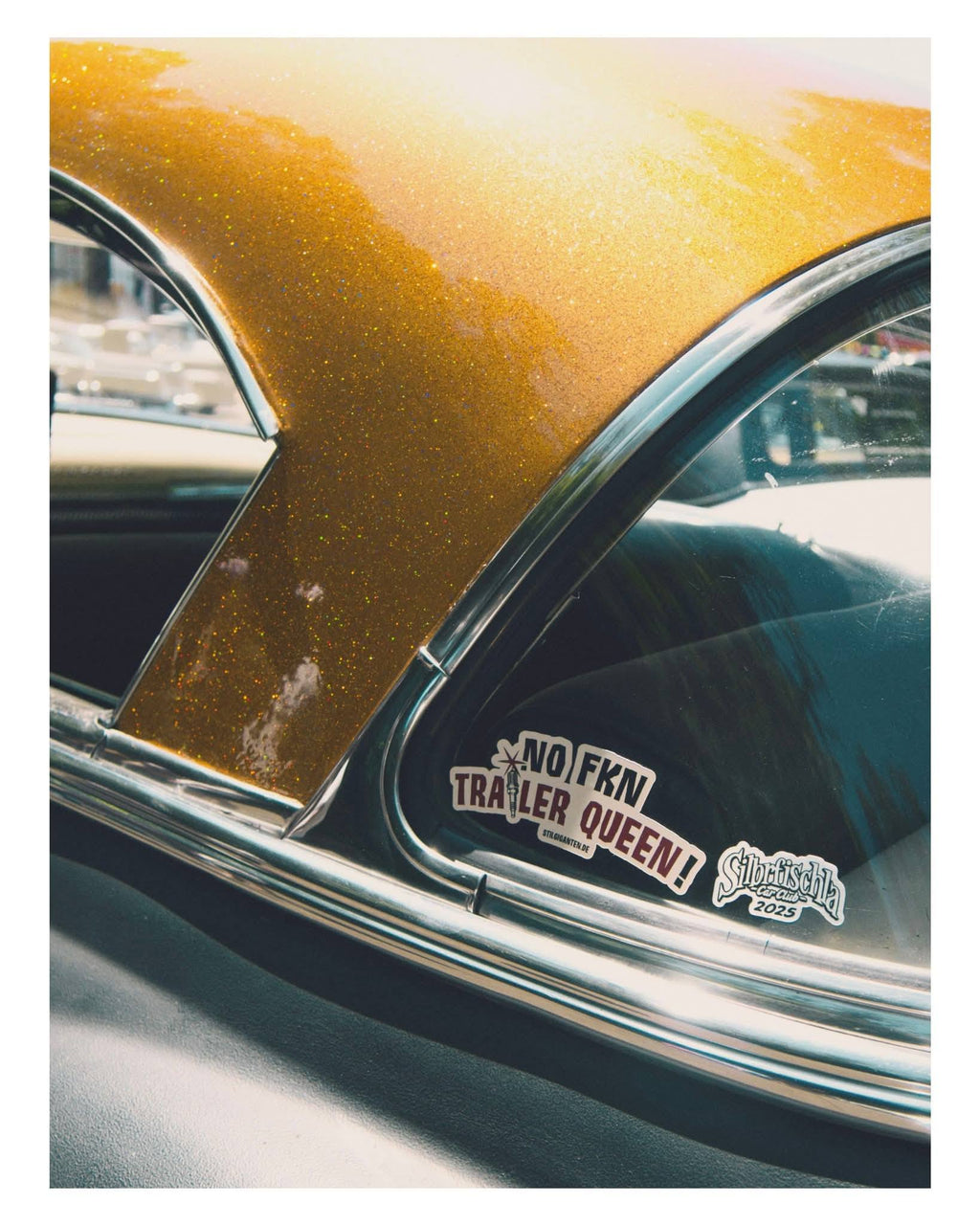 Stilgiganten Aufkleber "No Fkn Trailer Queen/lang"