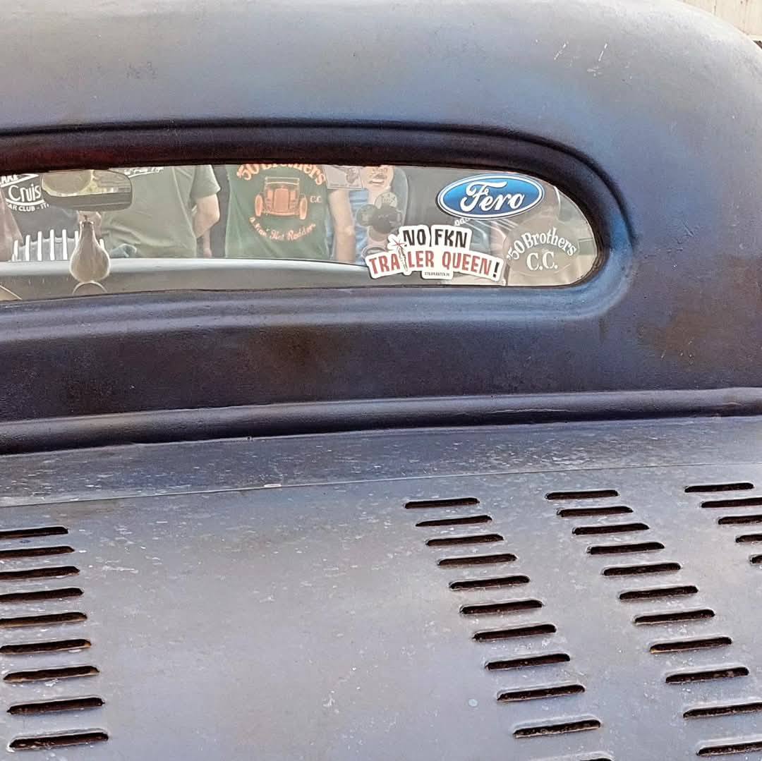 Stilgiganten Aufkleber "No Fkn Trailer Queen/lang"