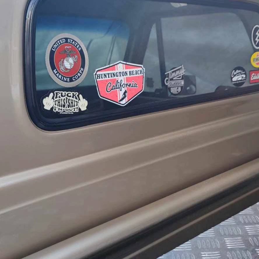 Stilgiganten Aufkleber "F*CK THIS SH*T I`M OUT" (schwarz)