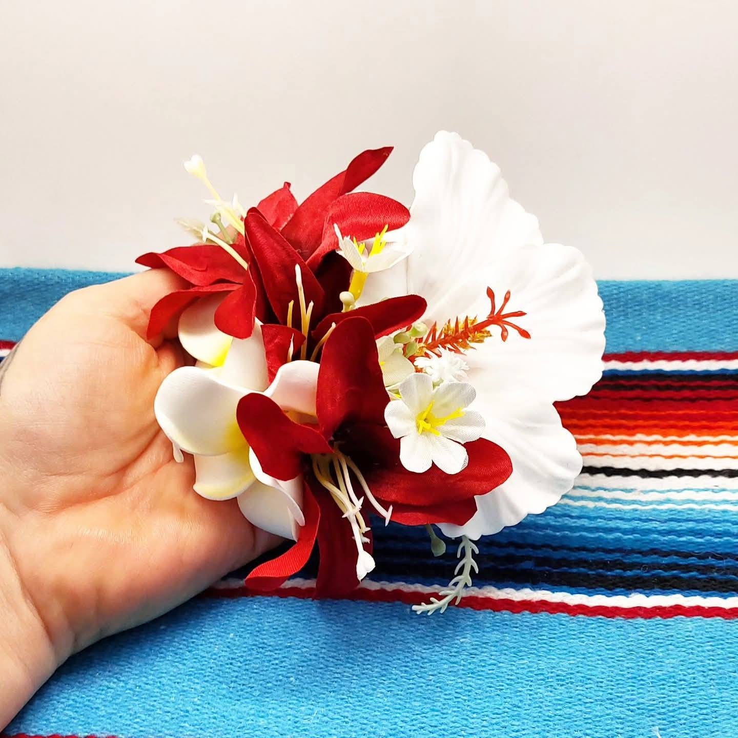 Große Stilgiganten Haarblumenspange "Sweet & Hot Summer Kiss"