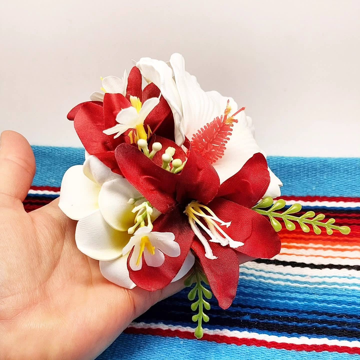 Große Stilgiganten Haarblumenspange "Sweet & Hot Summer Kiss 2.0"