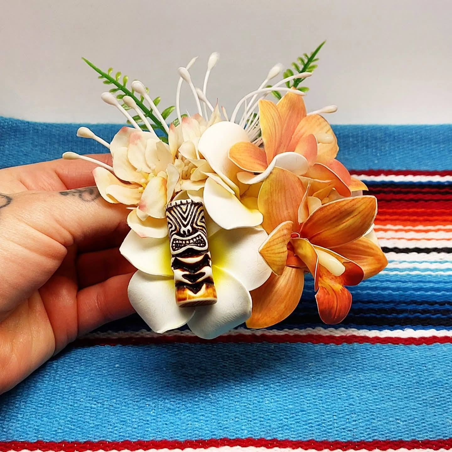 Große Stilgiganten Haarblumenspange "Rockin`TIKI"