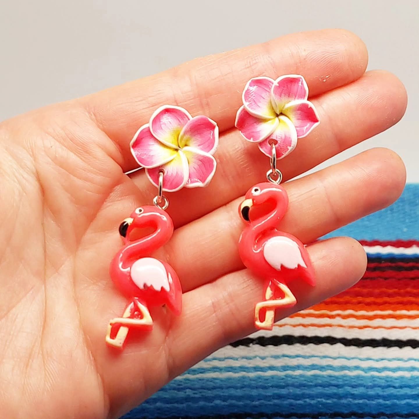 Stilgiganten Kustom Ohrstecker "Sweet Flamingo"