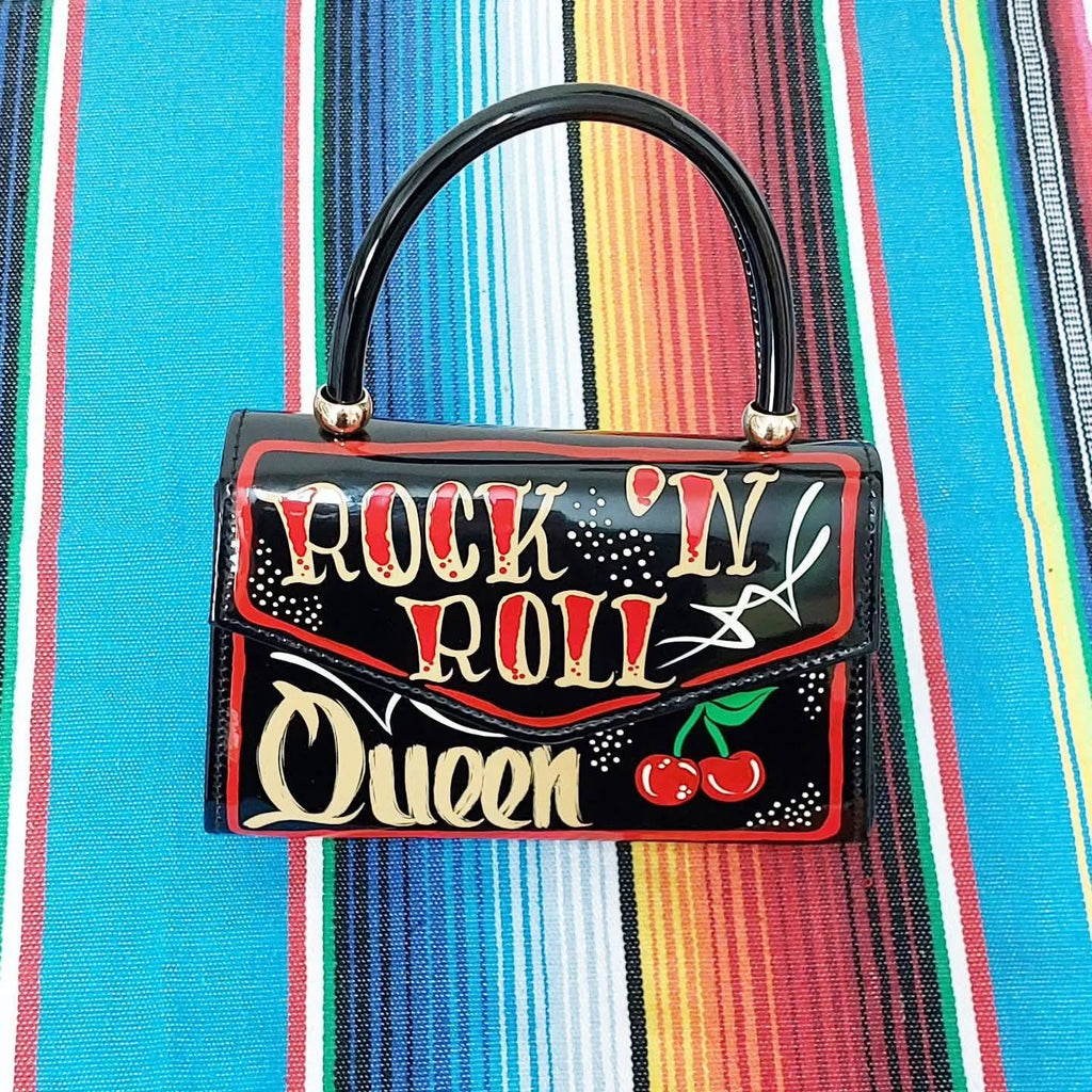 Stilgiganten Kustom Handtasche (klein) "Rock `n Roll Queen"