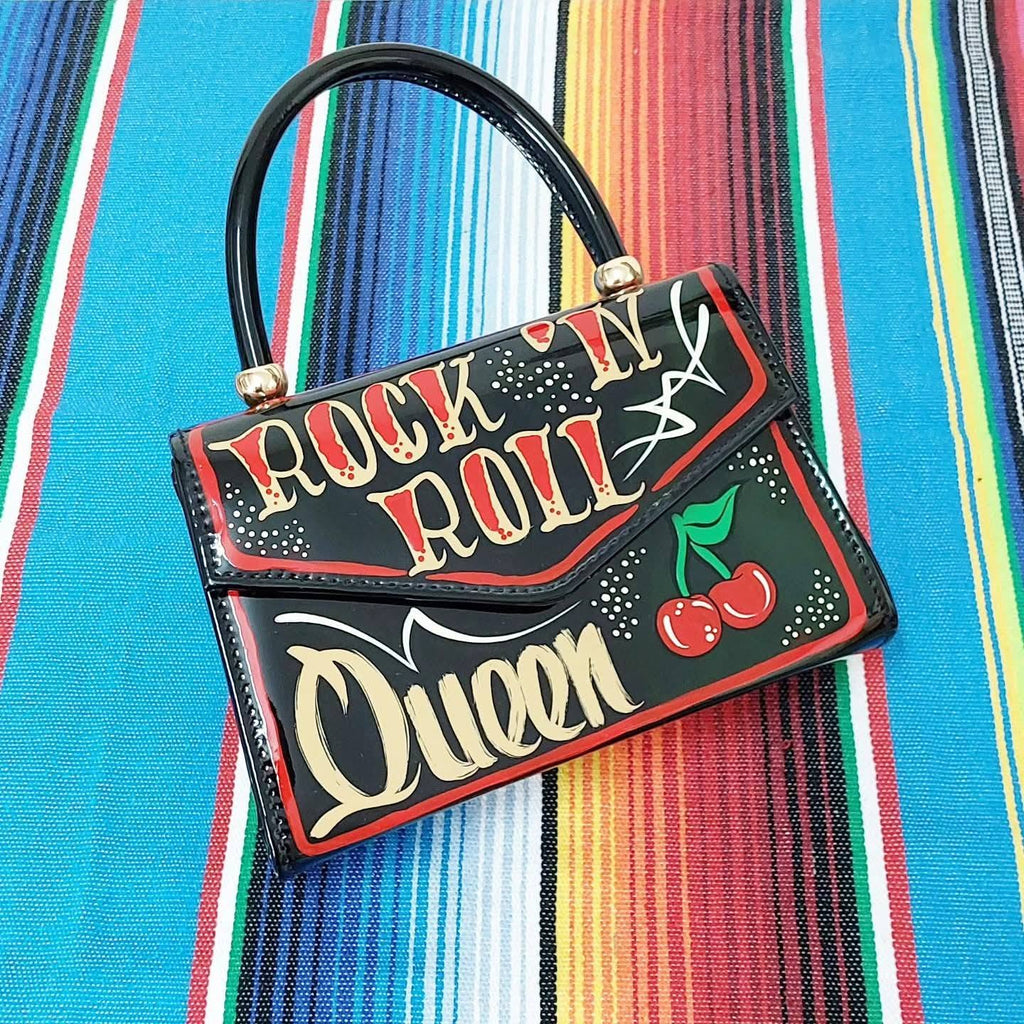 Stilgiganten Kustom Handtasche (klein) "Rock `n Roll Queen"