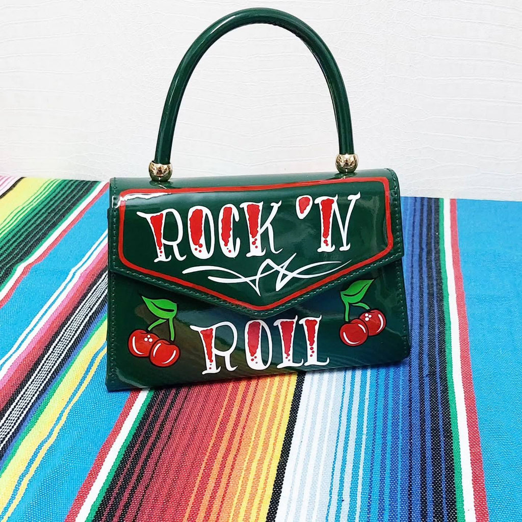 Stilgiganten Kustom Handtasche "ROCK `N ROLL"