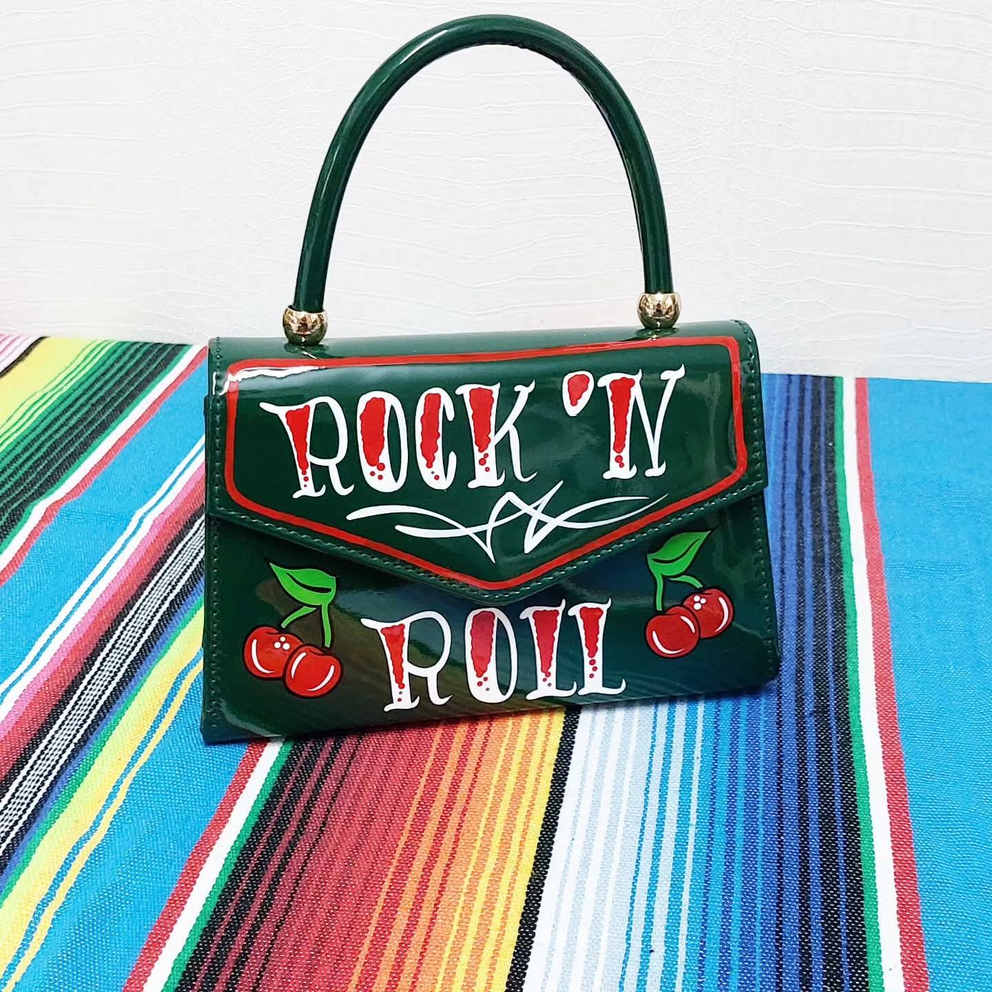 Stilgiganten Kustom Handtasche "ROCK `N ROLL"