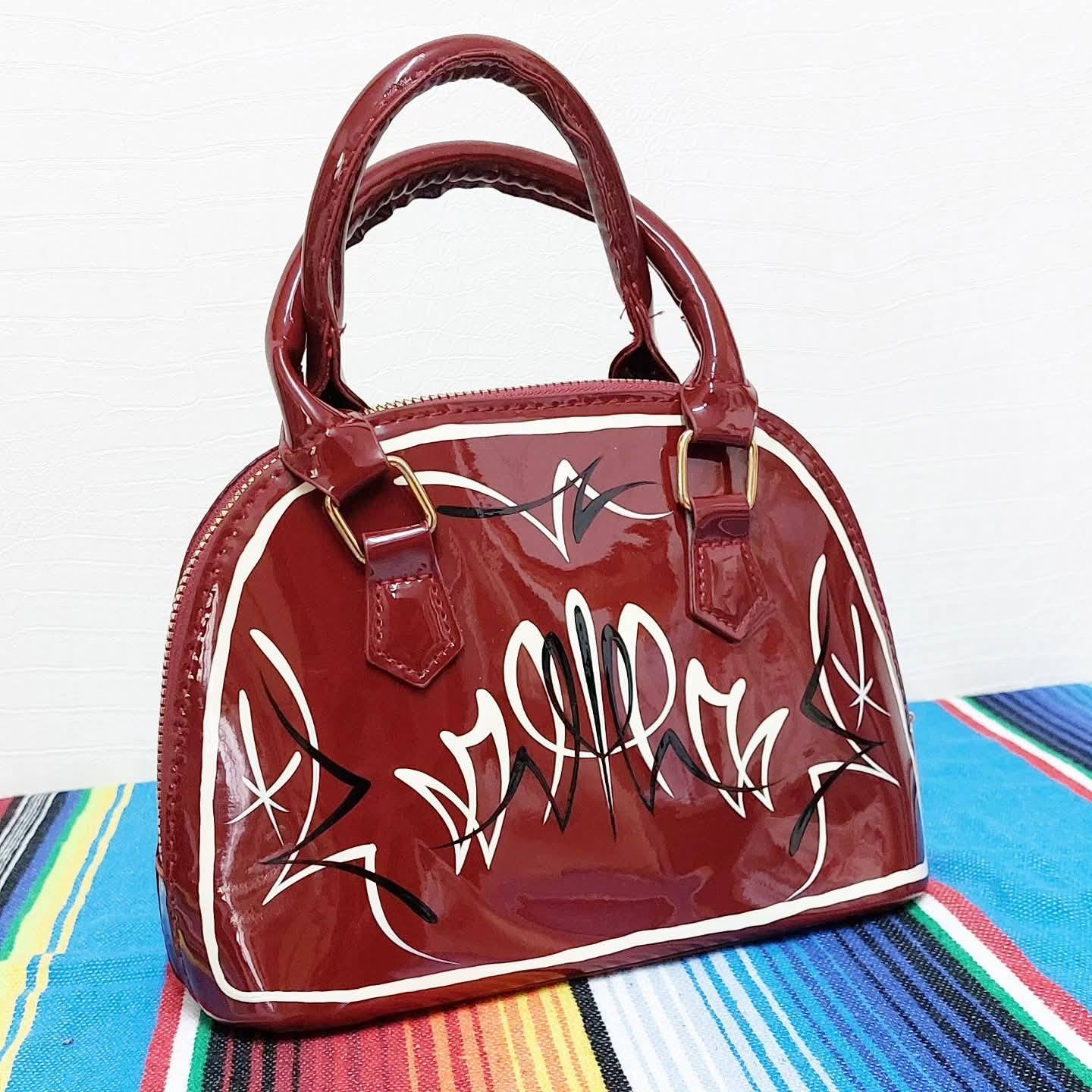 Stilgiganten Kustom Handtasche / Bowling Stil "Kustom Vibes"