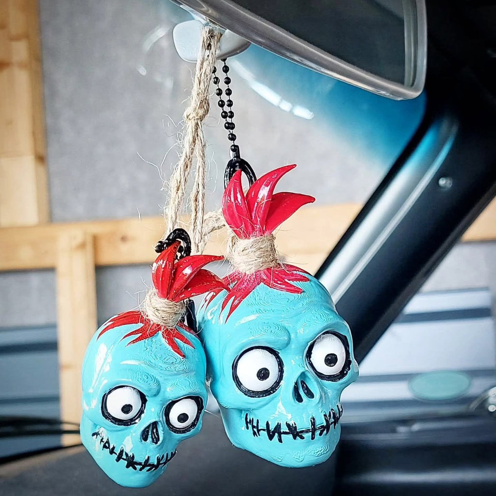 Stilgiganten Kustom Deko Anhänger "Schrumpfkopf - Dead End"