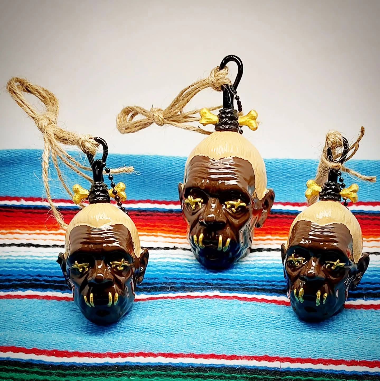 Stilgiganten Kustom Deko Anhänger "Schrumpfkopf - Amazonas"