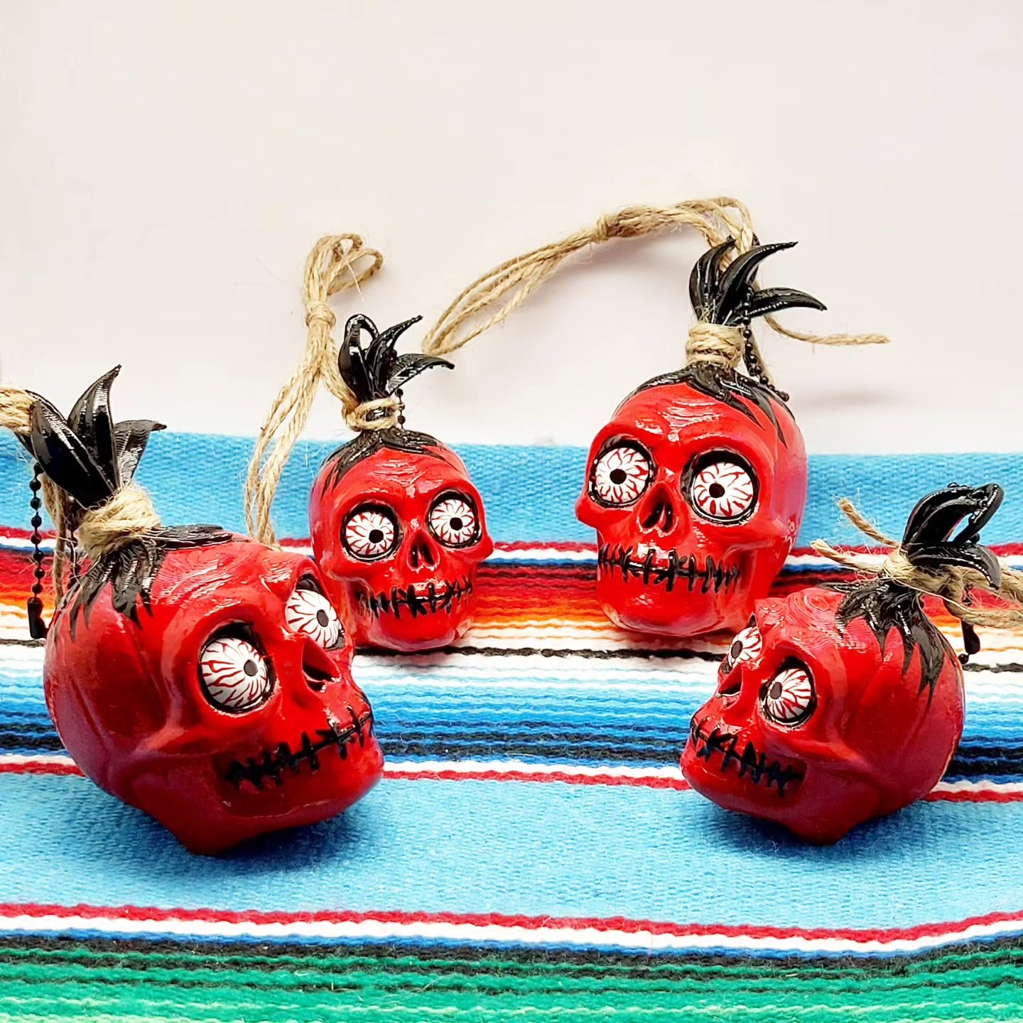 Stilgiganten Kustom Deko Anhänger "Schrumpfkopf - Crazy Devil"