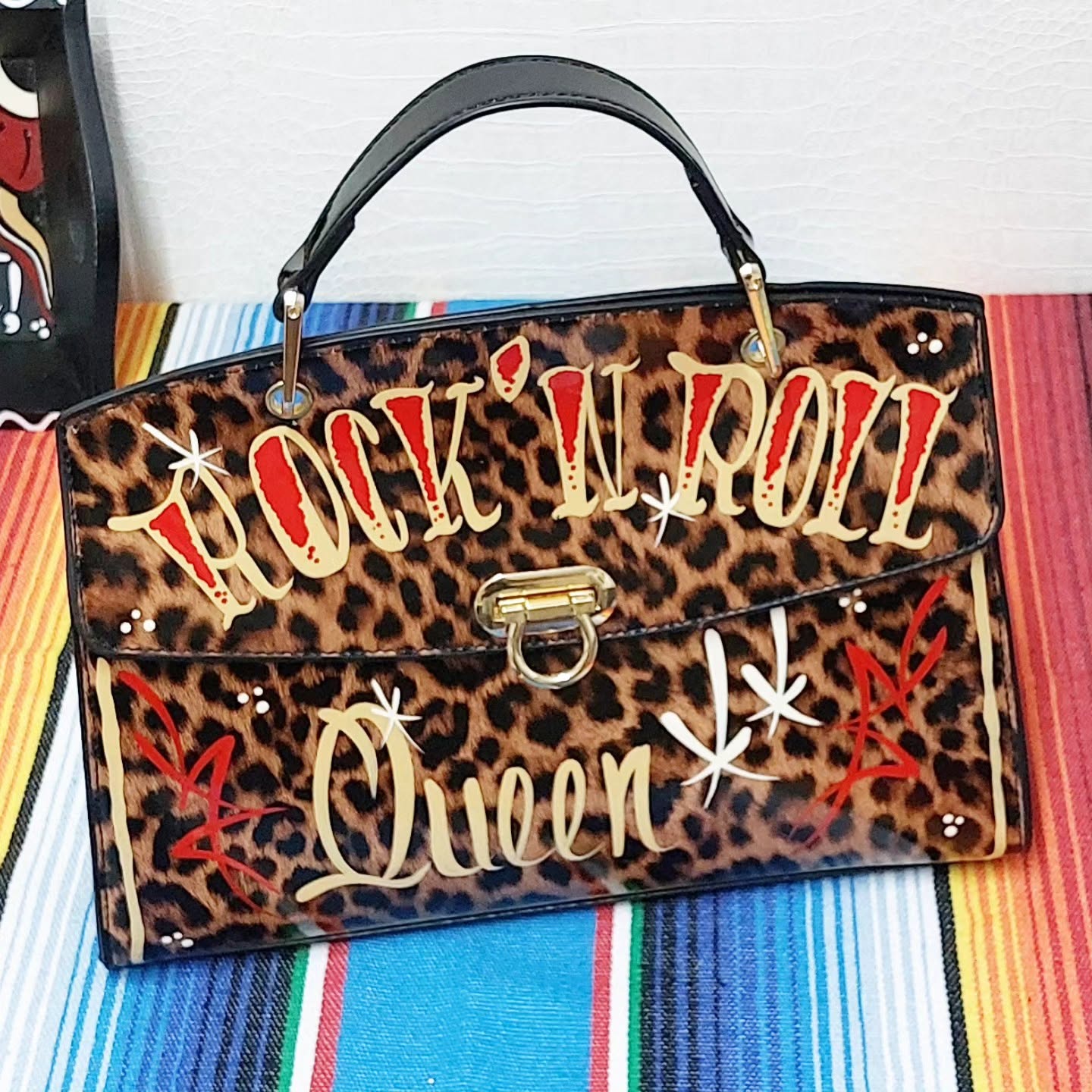 Stilgiganten Kustom Handtasche "Wild Rock `n Roll Queen"