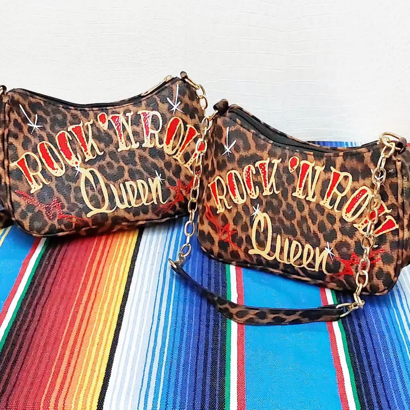Stilgiganten Kustom Handtasche "Wild & Cool - ROCK `N ROLL Queen"