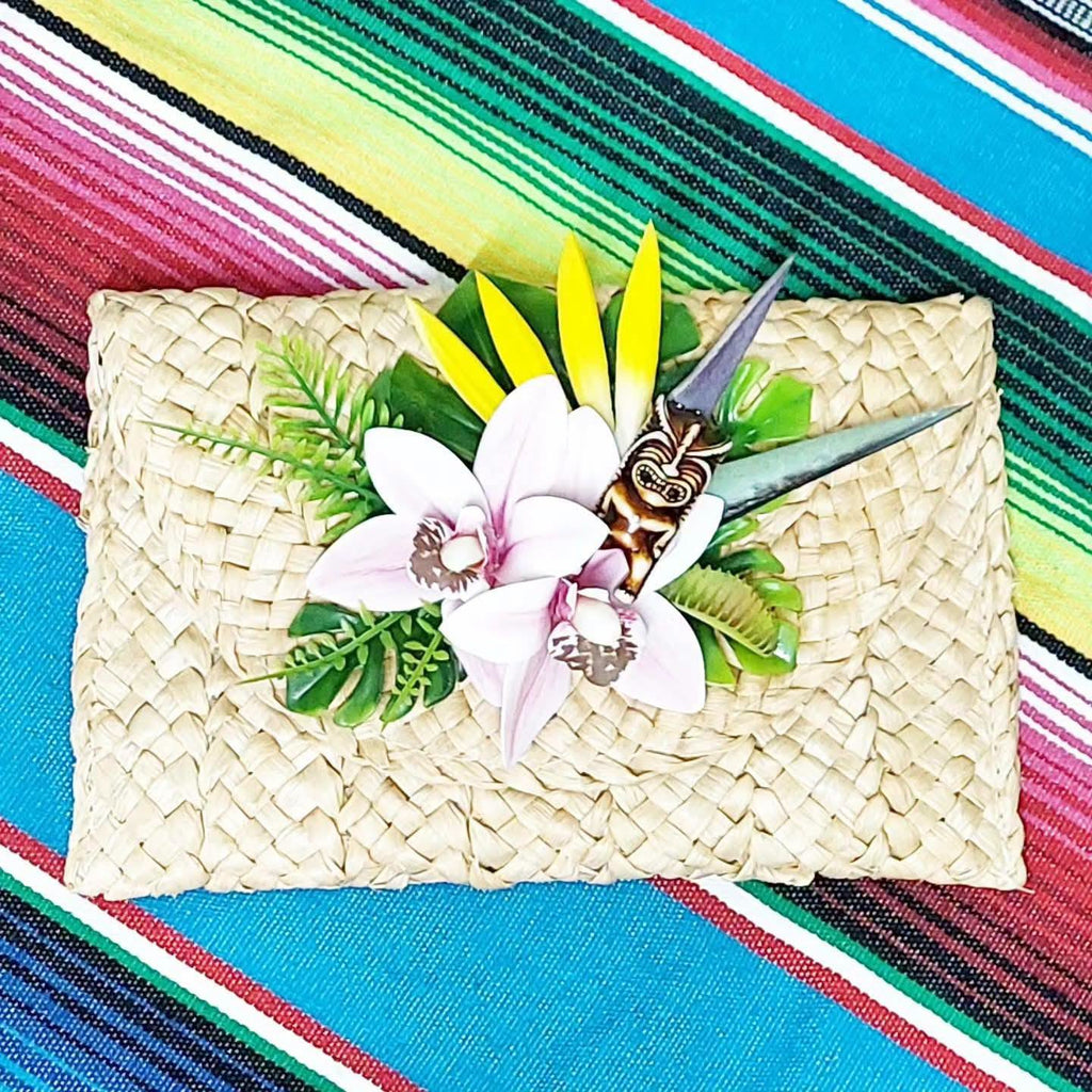 Stilgiganten Kustom Clutch "TIKI - ALOHA - Summer Vibes"
