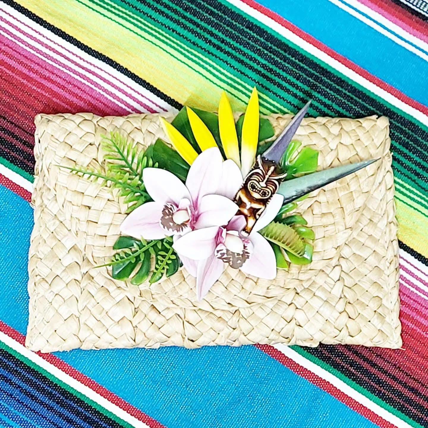 Stilgiganten Kustom Clutch "TIKI - ALOHA - Summer Vibes"