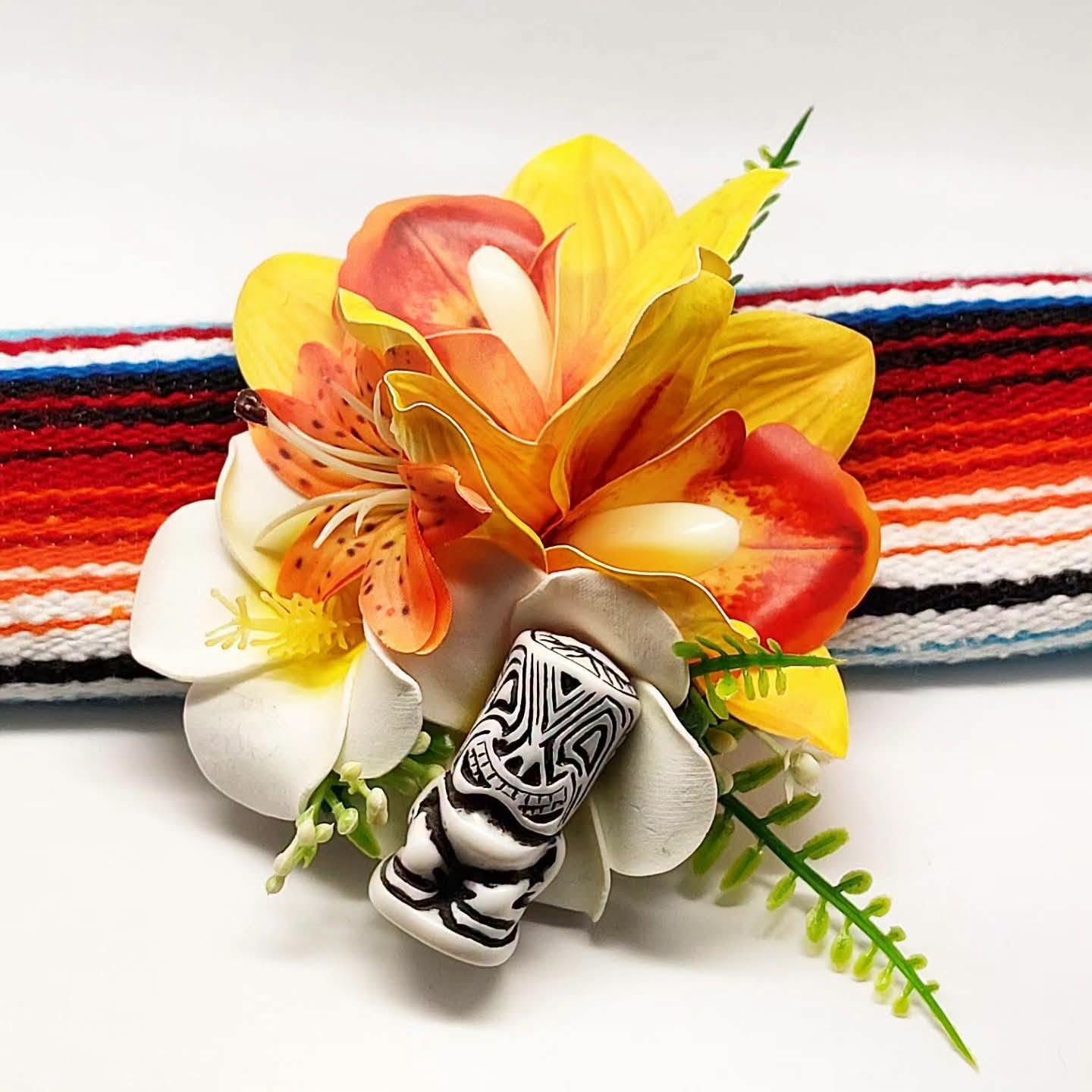 Große Stilgiganten Haarblumenspange "TIKI - HOT Swinging Night"