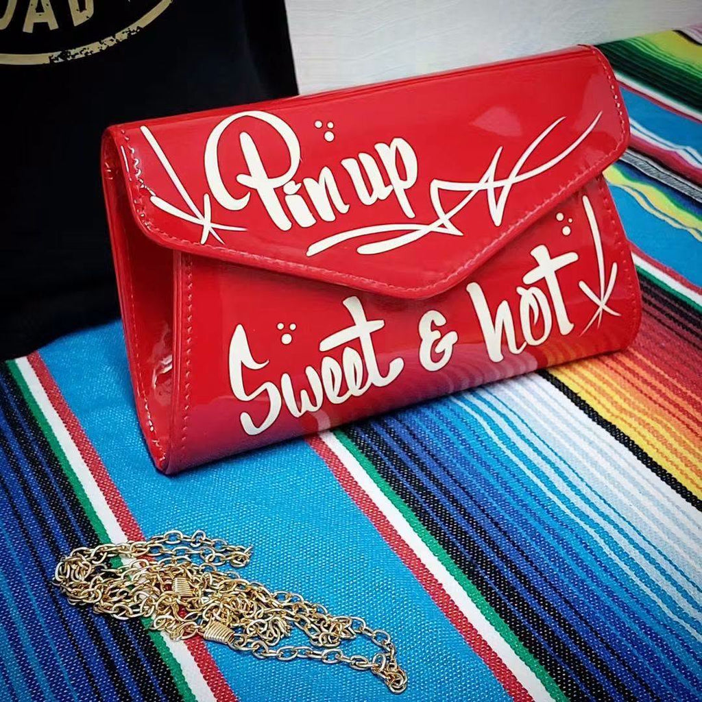 Stilgiganten Kustom Clutch "Pinup sweet & hot"