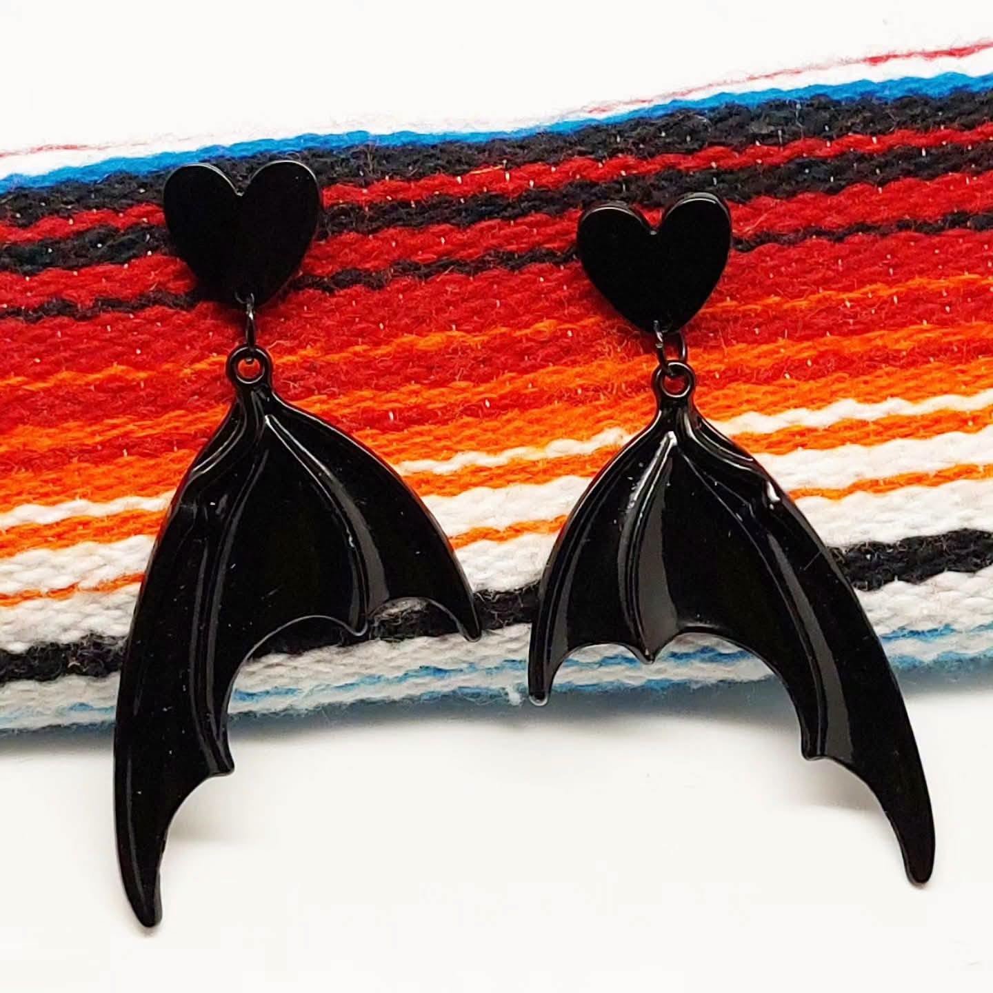 Stilgiganten Kustom Ohrstecker "Crazy Bat Love"