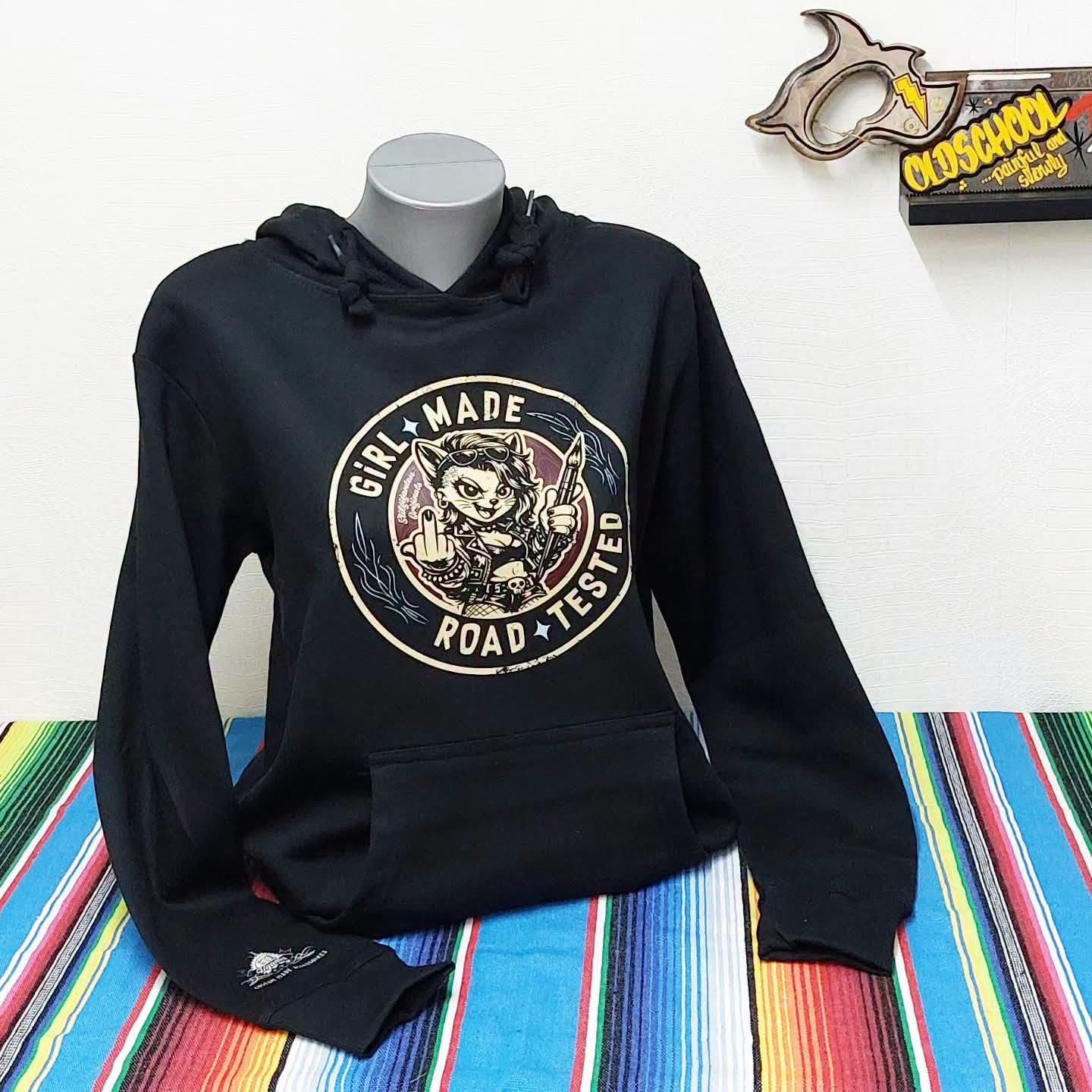 Stilgiganten Hoodie "GIRL MADE - ROAD TESTED"