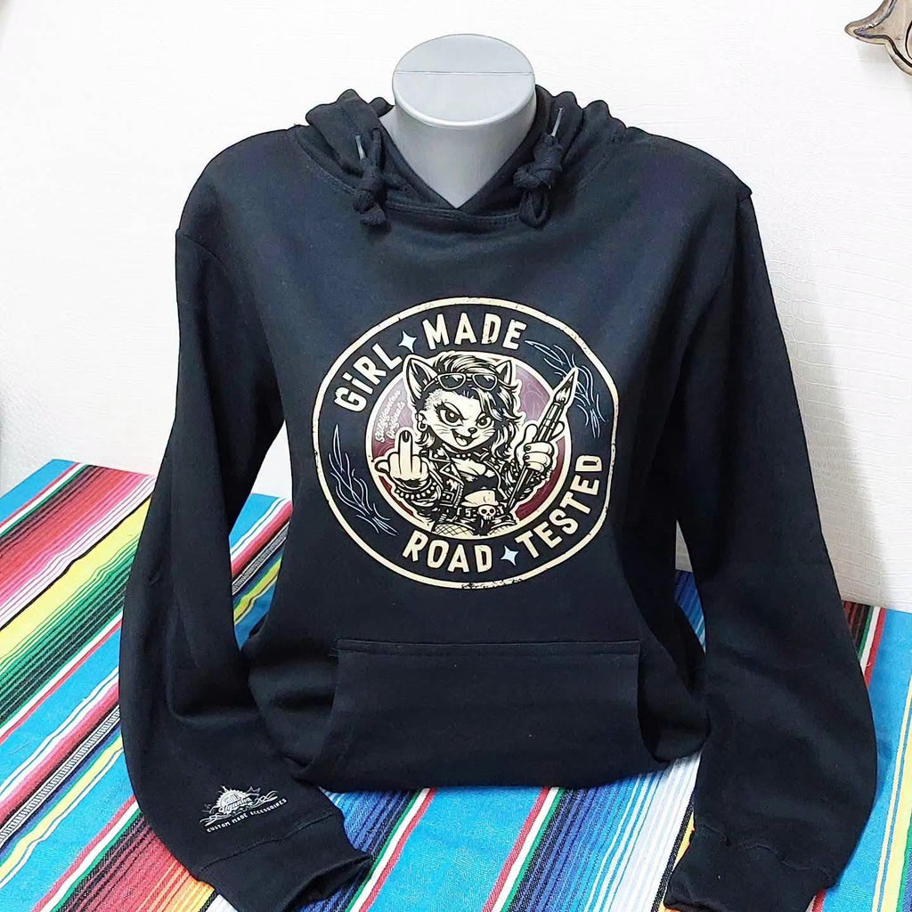 Stilgiganten Hoodie "GIRL MADE - ROAD TESTED"