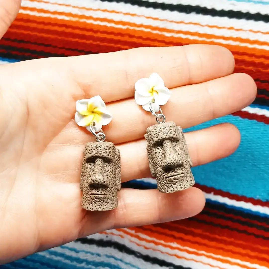 Stilgiganten Ohrstecker "MOAI - Summer Darlin`"