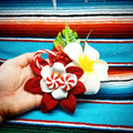 Große Stilgiganten Haarblumenspange Hot Christmas "Candy Love"