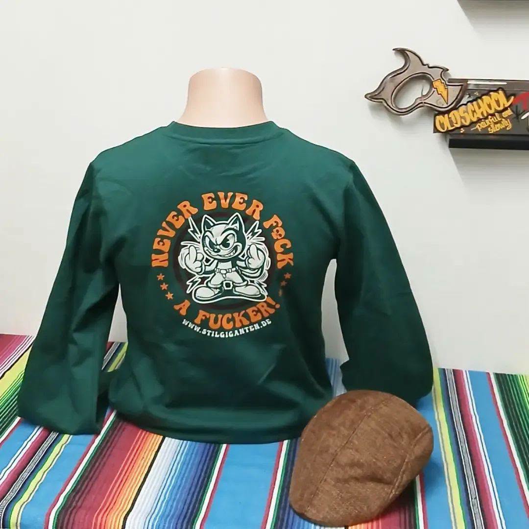 Stilgiganten Sweat Pullover "Never Ever F*CK A F*cker"