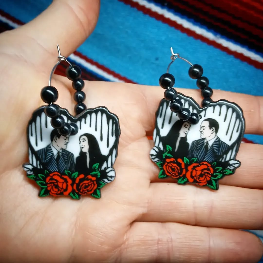 Stilgiganten Kustom Ohrhänger "Dark Romance"