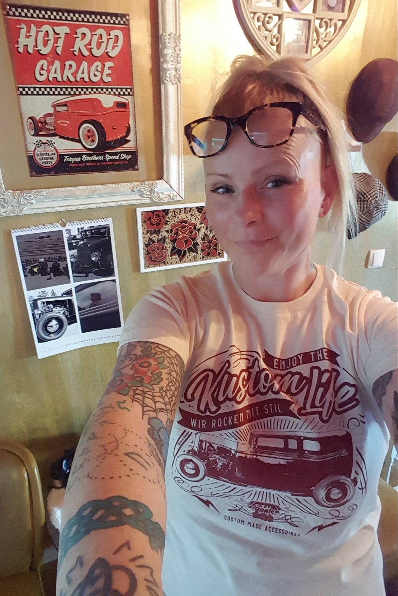 Stilgiganten Mädels T - Shirt "Enjoy the Kustom Life"