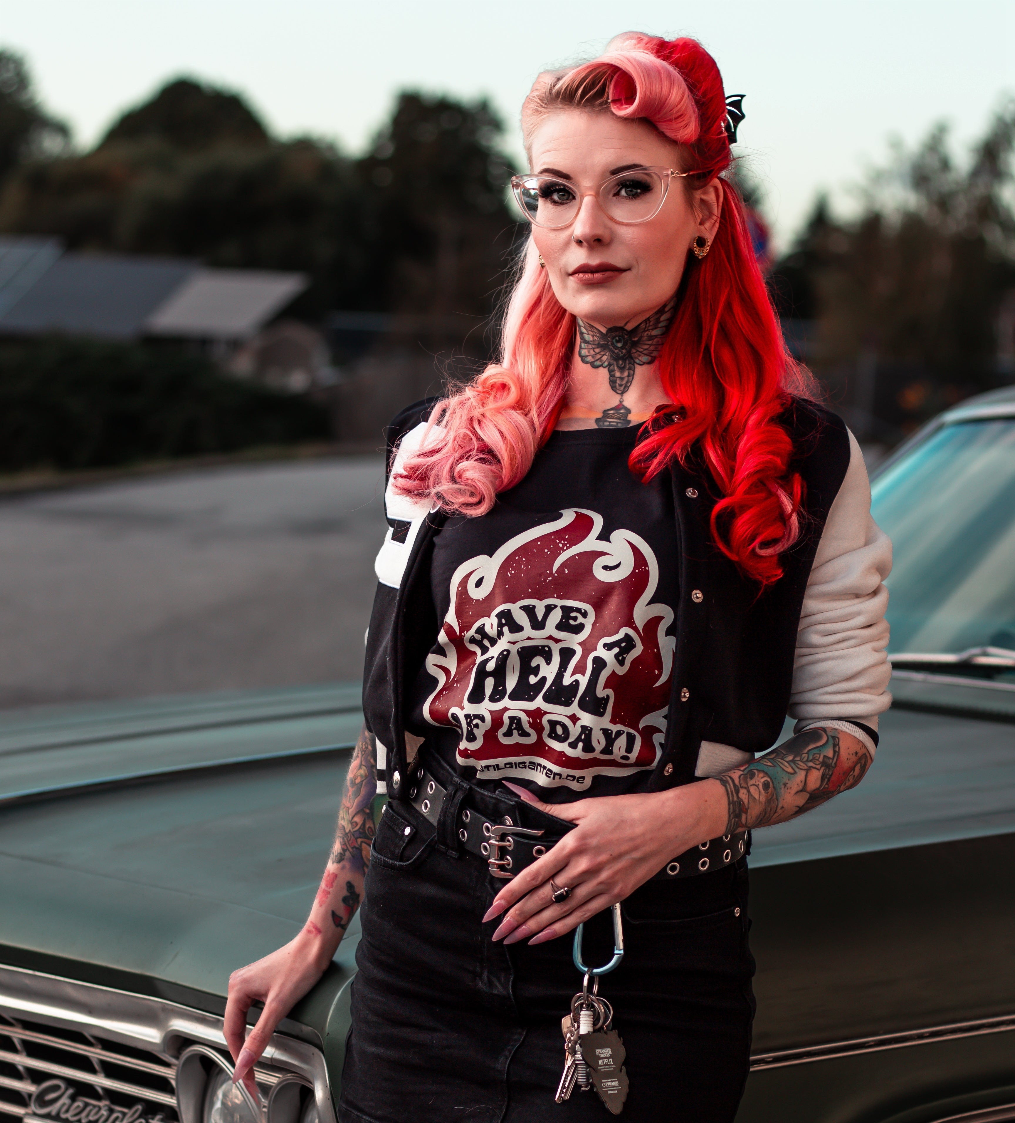 Stilgiganten Mädels T-Shirt "Have A Hell Of A Day"