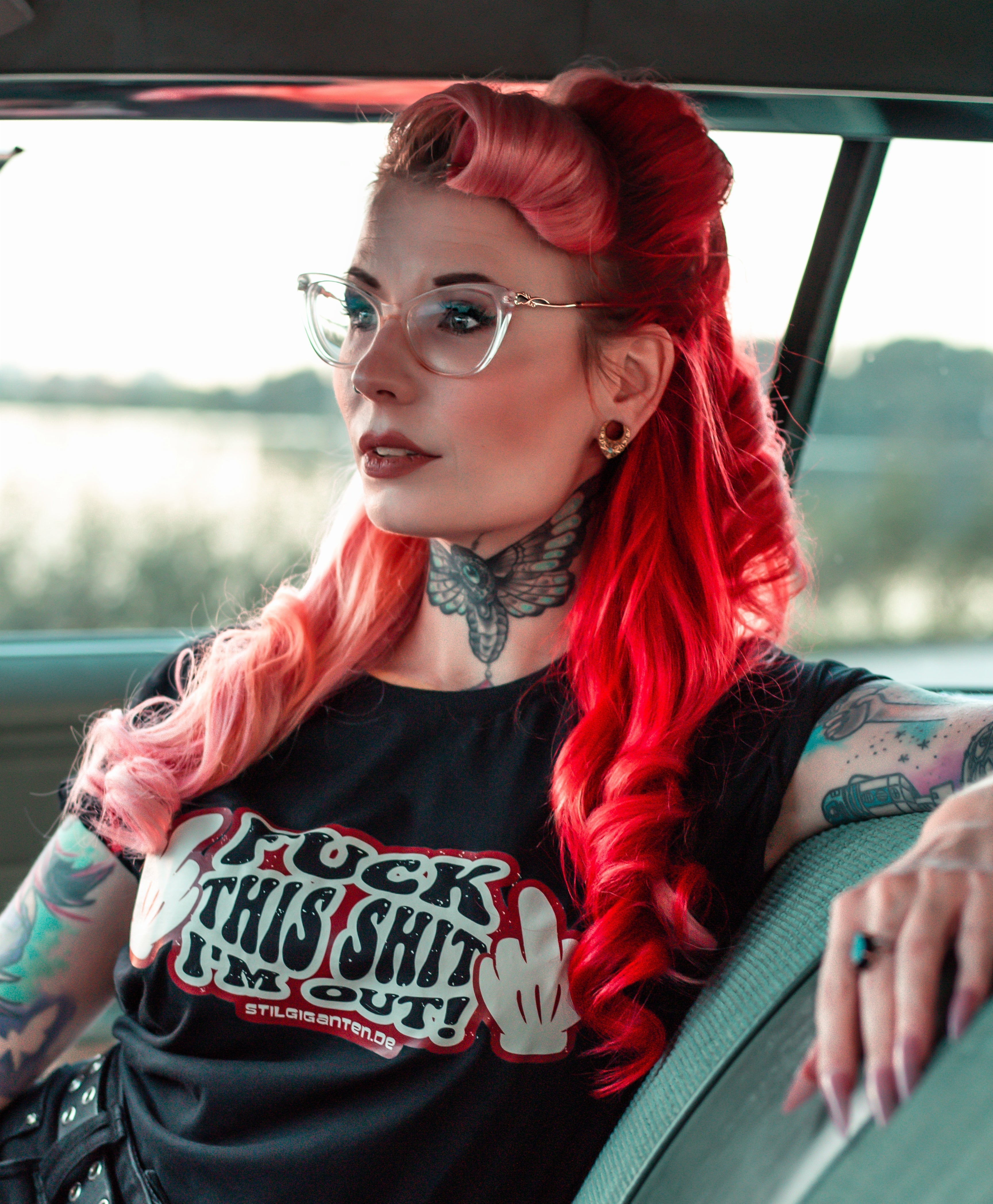 Stilgiganten Mädels T - Shirt "F*ck This Sh*t I´m Out"